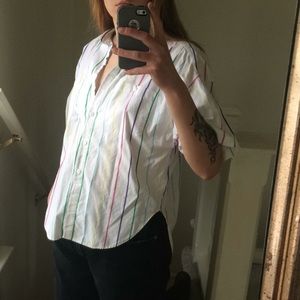 Candy striped button down